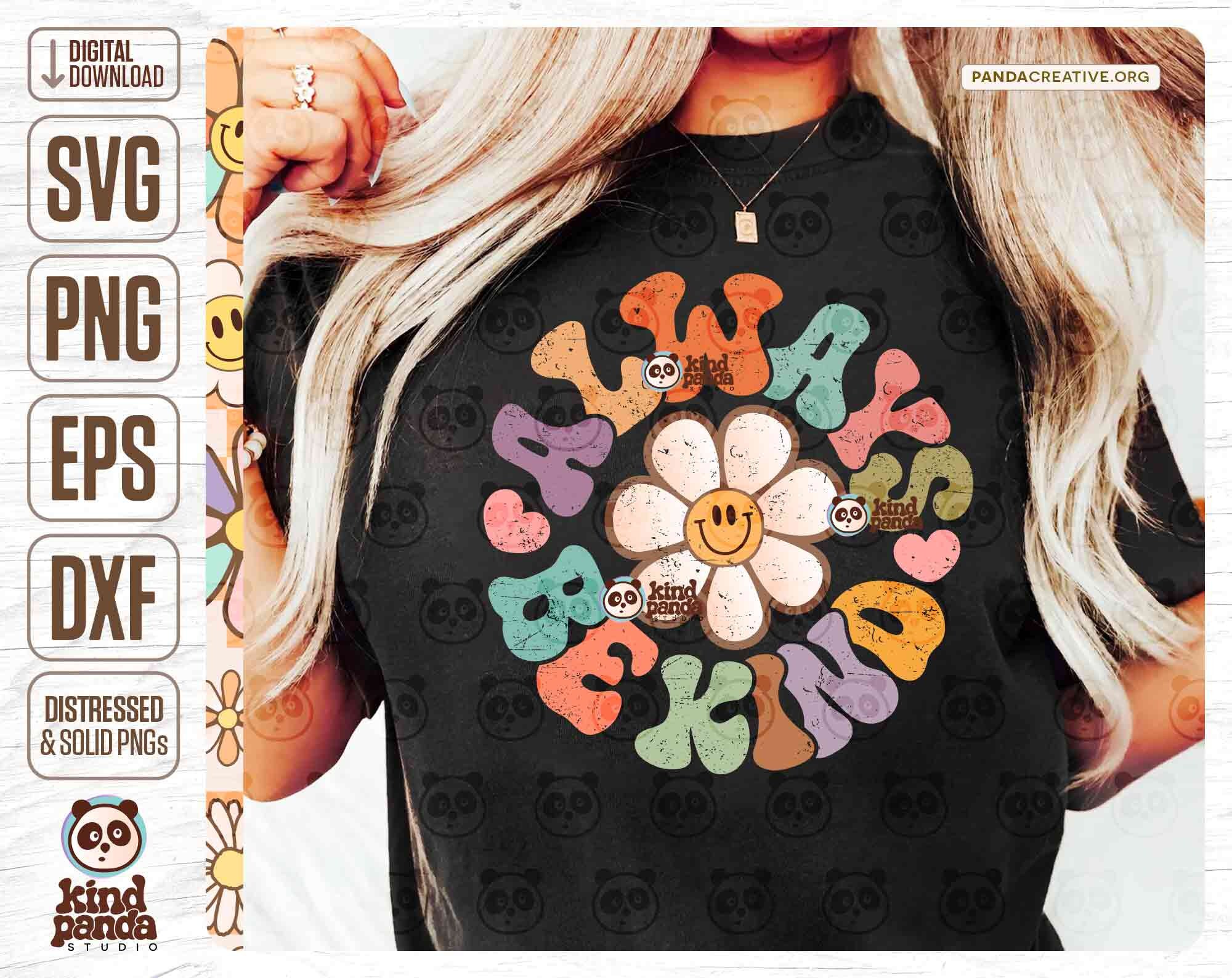 Always Be Kind PNG SVG Retro Sublimation, Groovy Kindness, Mental ...