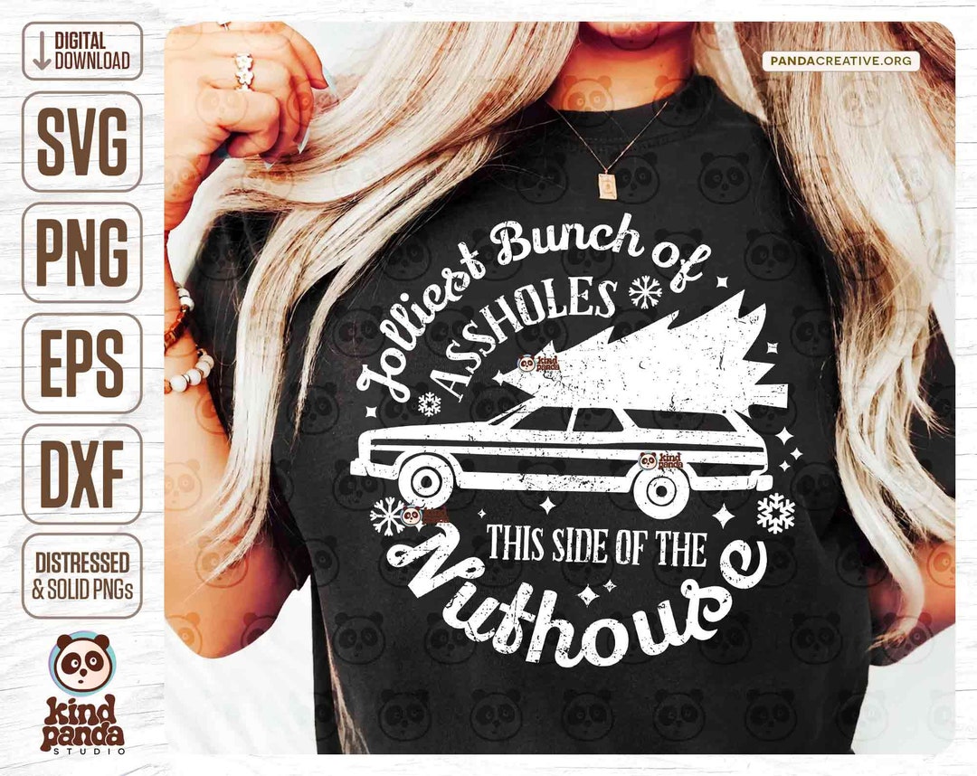 Christmas Vacation SVG PNG DXF Jolliest Bunch of Assholes - Etsy