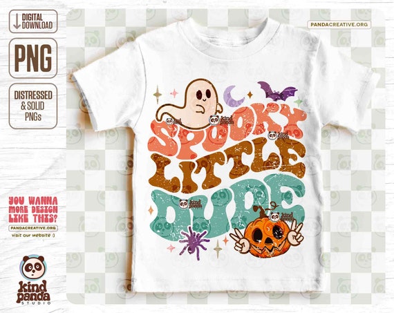 Spooky Dude PNG, Boys Halloween PNG, Kids Ghost png, Toddler Halloween png Sublimation, Halloween Infant png Shirt Design, Digital Download