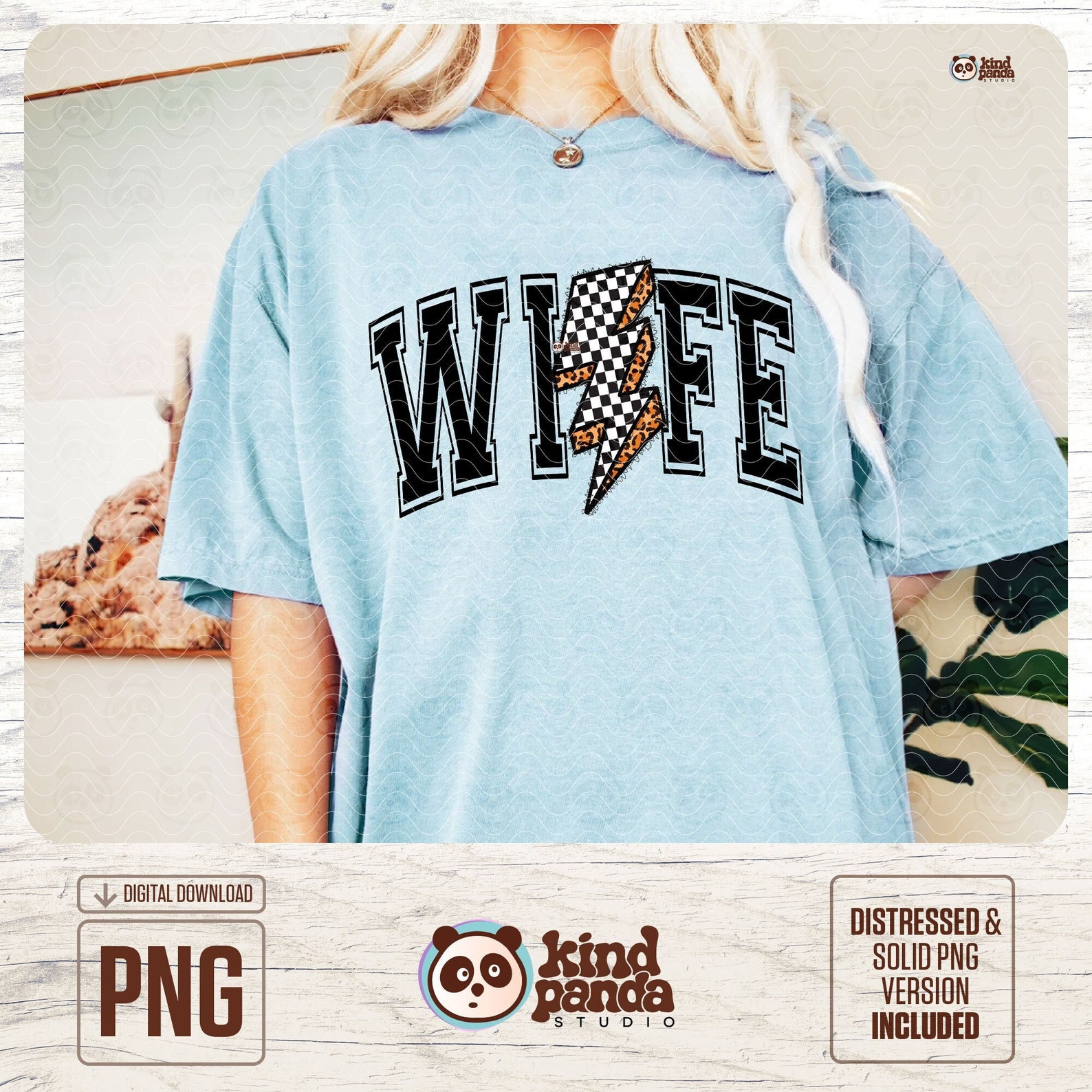Lightning Bolt Wife PNG, Wifey Shirt Png Sublimation, Checkered Wife ...