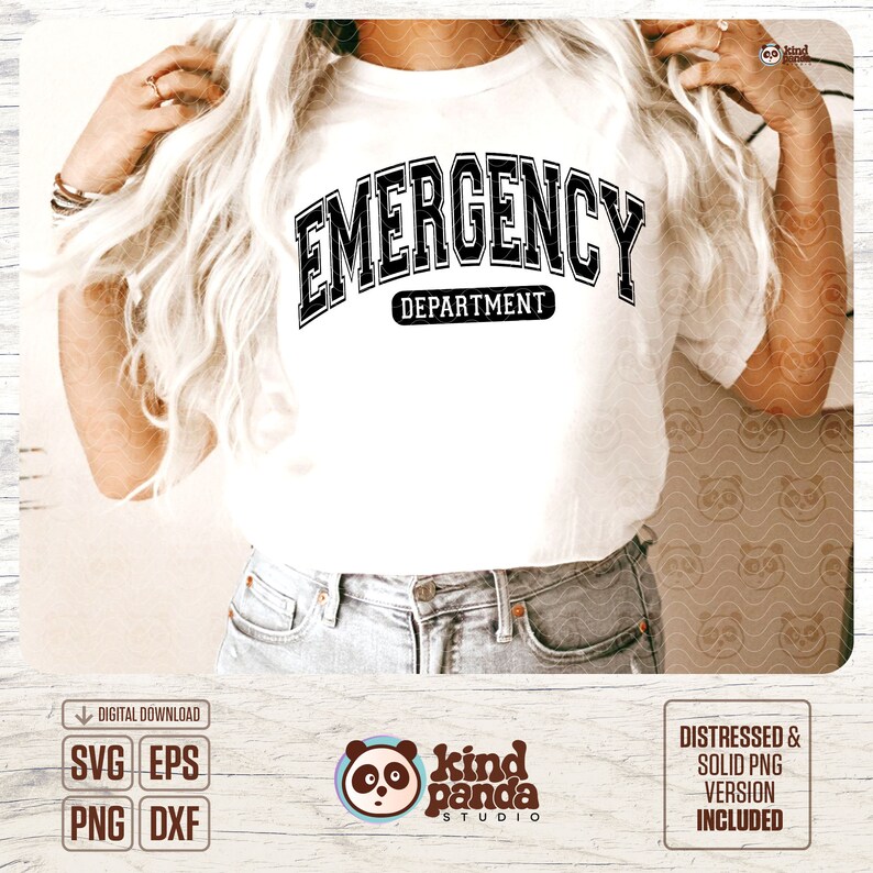 Emergency Department SVG PNG, ER Nurse Svg, emergency room, Nursing T-shirt svg cut file, Medical Career Svg, Emergency png Sublimation