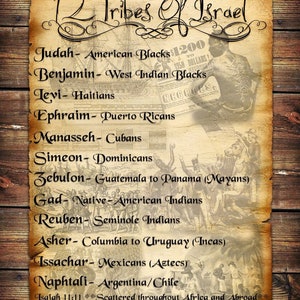 The 12 Tribes Of Israel Iron On Patch Exclusive Stitch Work