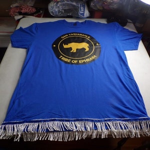The Tribe Of Ephraim Royal Blue/ w White Fringes