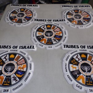 Diseño de costura exclusivo de Las 12 Tribus de Israel