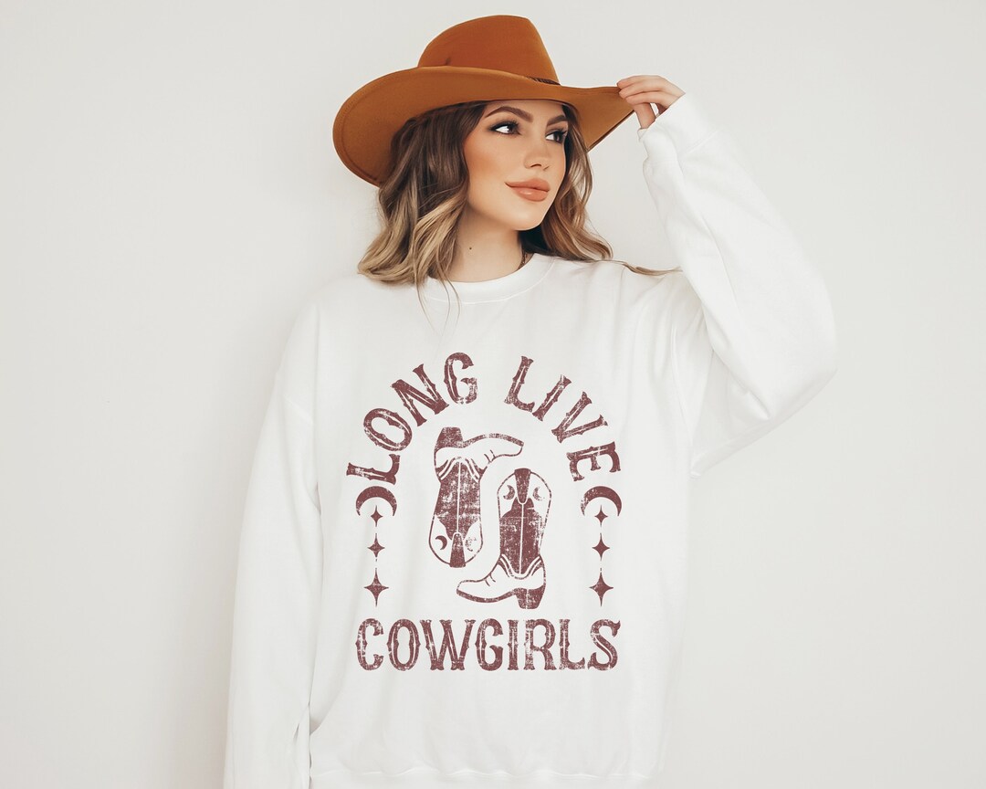 Azura Exchange LONG LIVE COWBOY WILD WEST Sweatshirt - XL