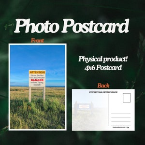 Cartão Postal - Sinal de Perigo, Stephenville Newfoundland Canadá