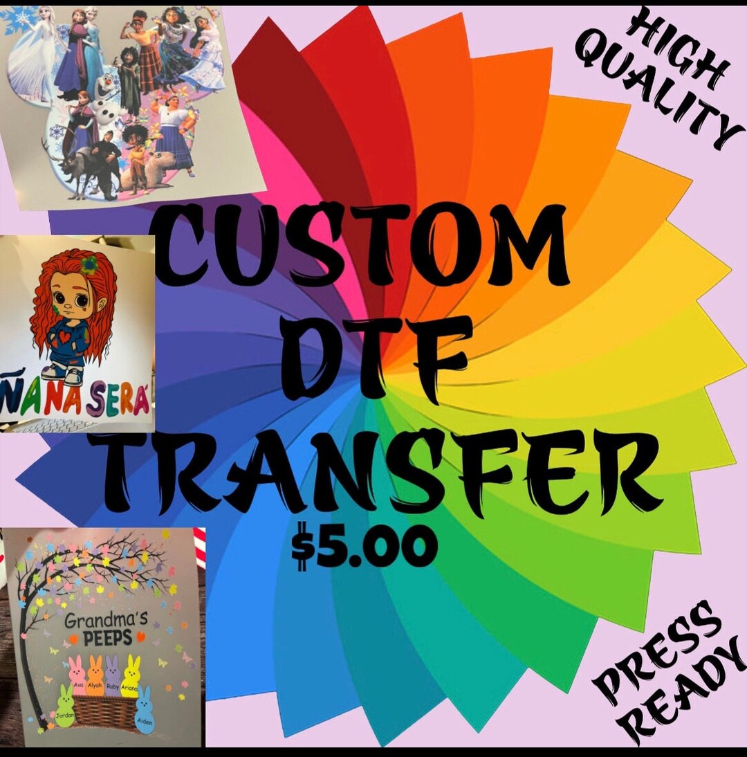 DTF Transfers Etsy