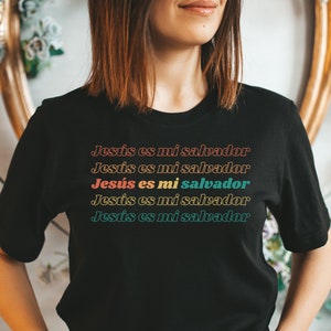 Christus T-Shirt, spanisches Jesus T-Shirt, spanisches christliches T-Shirt, Camisas En Espanol, religiöses spanisches T-Shirt