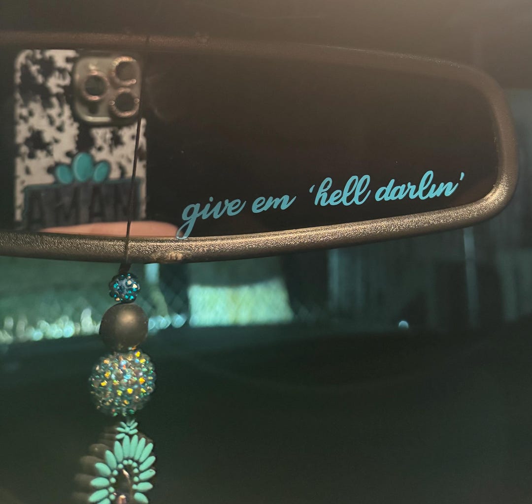 Free Rear View Mirror Decals Rearview Mirror Decals - Etsy