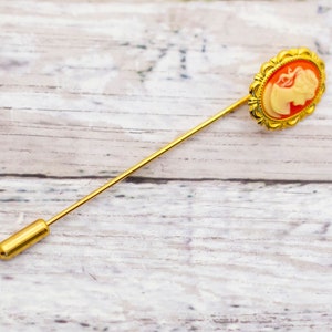 Vintage Victorian Style Cameo Stick Pin - CB10