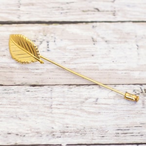 Vintage Minimalist Leaf Stick Pin - CB6
