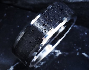 Fede Nuziale In Carburo Di Tungsteno Da 8mm Meteore - Foto 5