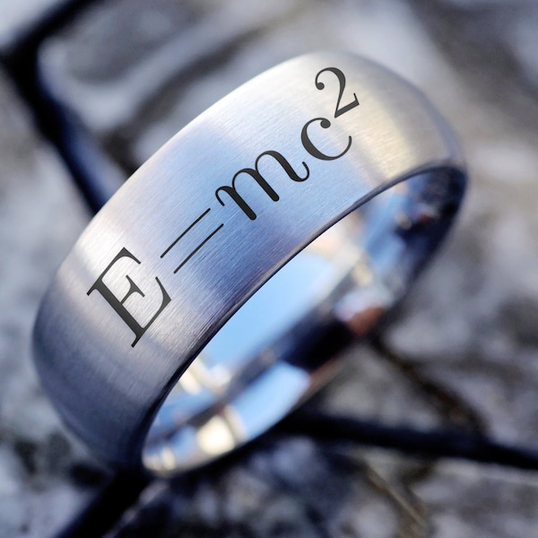 E=MC 2 Ring , Circuit board ring, Programmer gift, Computer Nerd Jewelry, Teacher Wedding Ring, Pi Ring, Programmer Wedding Ring, Math Ring