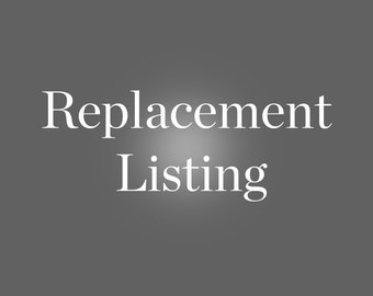 Replacement Listing