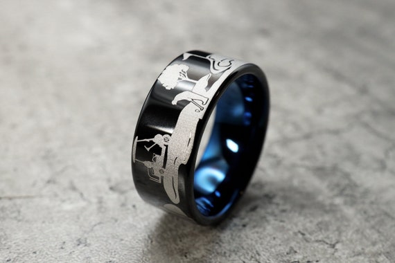 Sports wedding band best sale