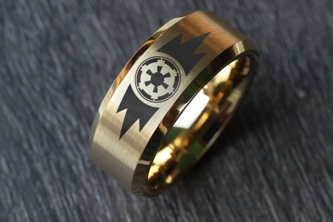 Sith Empire Wedding Ring, Star Wars Wedding Band, Star Wars Ring, Star