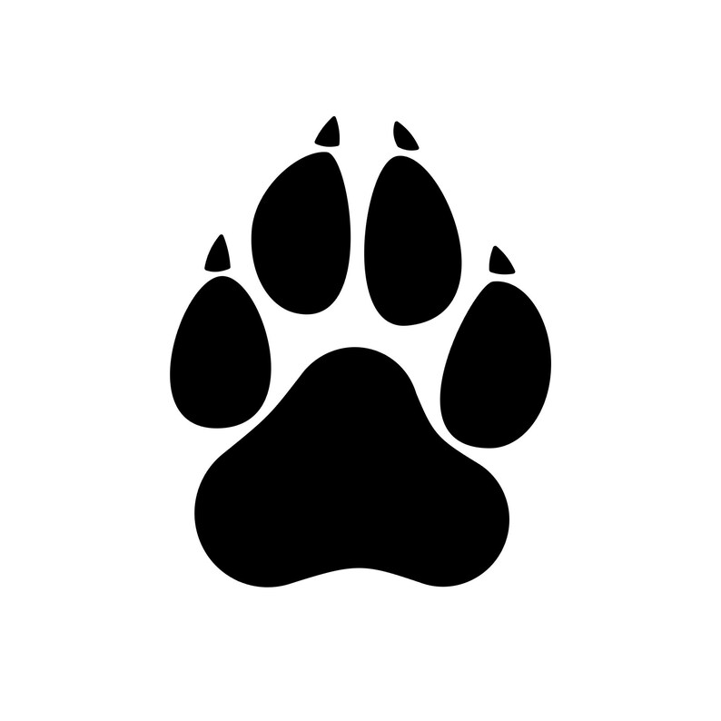 Dog Paw Print in SVG and PNG Formats for Graphic Design DIY Etsy