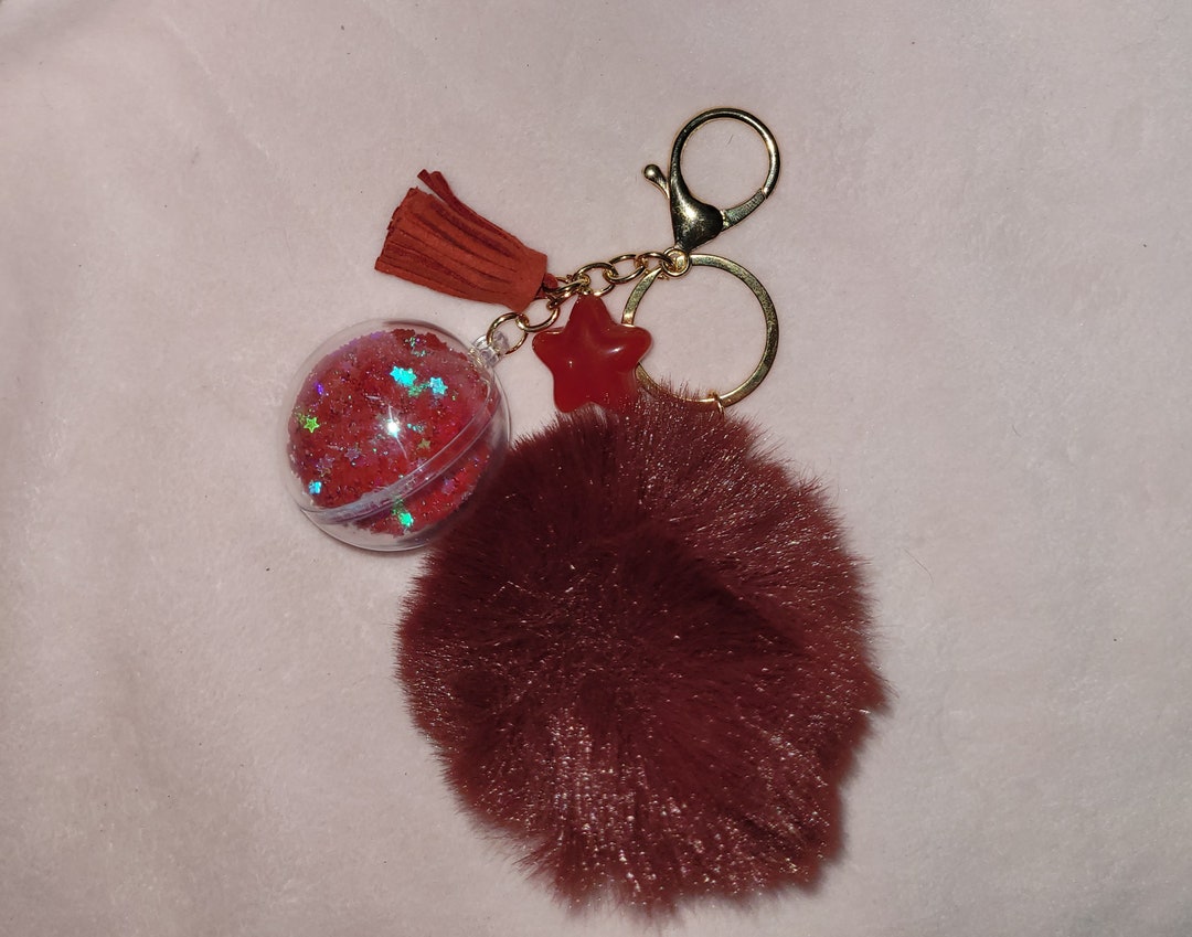 Red Star Keychain Wine Red Stars Keychain - Etsy