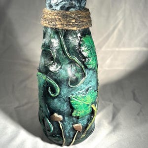 Sculpted Decorative Mushroom Apothecary Bottle