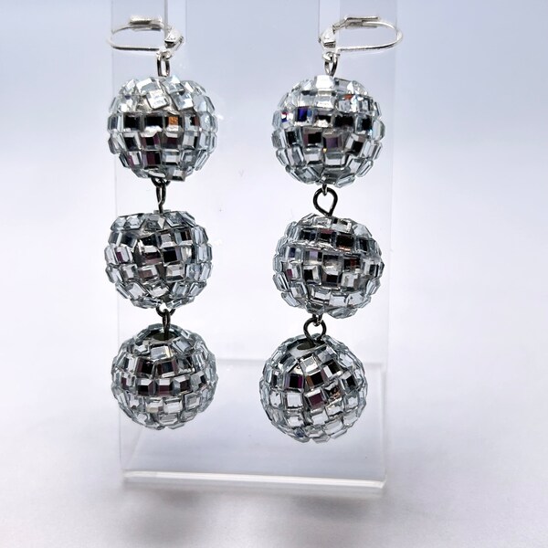 Disco Ball Earrings Etsy