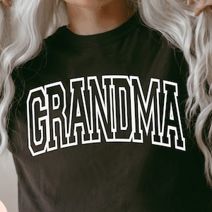 Grandma SVG PNG, New Grandparent Svg, Pregnancy Announcement Grandma Shirt, Varsity College Font, Gift For Nana, Granny Sweatshirt, Cricut