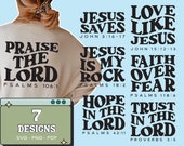 Christian Svg Bundle Retro, Scripture Svg, Religious Svg Bundle, Spiritual Svg, Church Svg, Jesus Svg, Christian Png Design, Modern Style