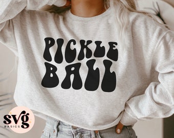 Pickleball Retro SVG PNG, Pickleball svg, Pickleball camisa svg, Pickleball png, Pickleball sudadera svg, archivo de corte cricut, sublimación