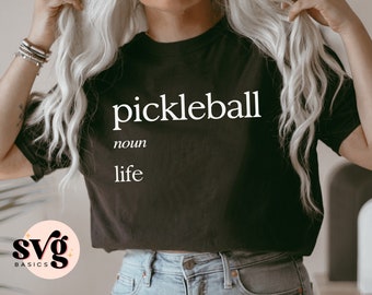 Pickleball SVG PNG, Estilo de diccionario, Camisa Pickleball Svg, Pickleball Png, Sudadera Pickleball Svg, Archivo de corte Cricut, Sublimación