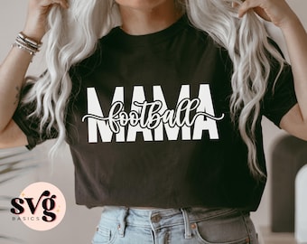 Football Mama SVG PNG, Football Mom Svg, Football Svg, File Svg per Cricut, Football Mama Shirt Svg, Football Clipart, Football Game Day