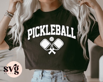 Pickleball SVG PNG, Pickleball Shirt Svg, Pickle Ball PNG, Pickleball Sweatshirt Svg, Cricut File For Cut, Paddles Svg, I Love Pickleball
