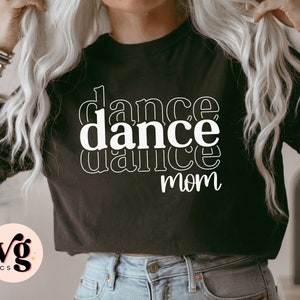 Mamá de baile SVG PNG, Mamá de baile svg, Camisa de mamá de baile svg, Mamá deportiva svg, Danza svg, Día del juego svg, Descarga digital, Archivos svg para Cricut
