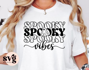 Spooky Vibes SVG PNG, Halloween Vibes SVG, Hexe Vibes SVG, Spooky Girl SVG, Spooky Season SVG, Halloween svg, Retro Halloween svg, Spooky