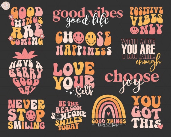 Mental Health Svg Bundle, Positive SVG, Inspirational SVG, Motivational Svg, Mental Health Awareness Svg, Self Love Svg, Mental Health Png