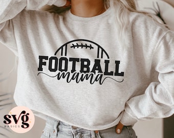 Football Mama SVG PNG, Football Svg, Football Mom Svg, File Svg per Cricut, Football Mama Shirt Svg, Football Clipart, Football Game Day