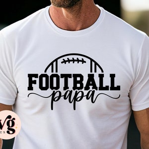 Football Dad SVG PNG, Football Svg Files, Football Shirt Design, Football Coach Svg, Foot Ball Svg, Football Papa Svg, Game Day