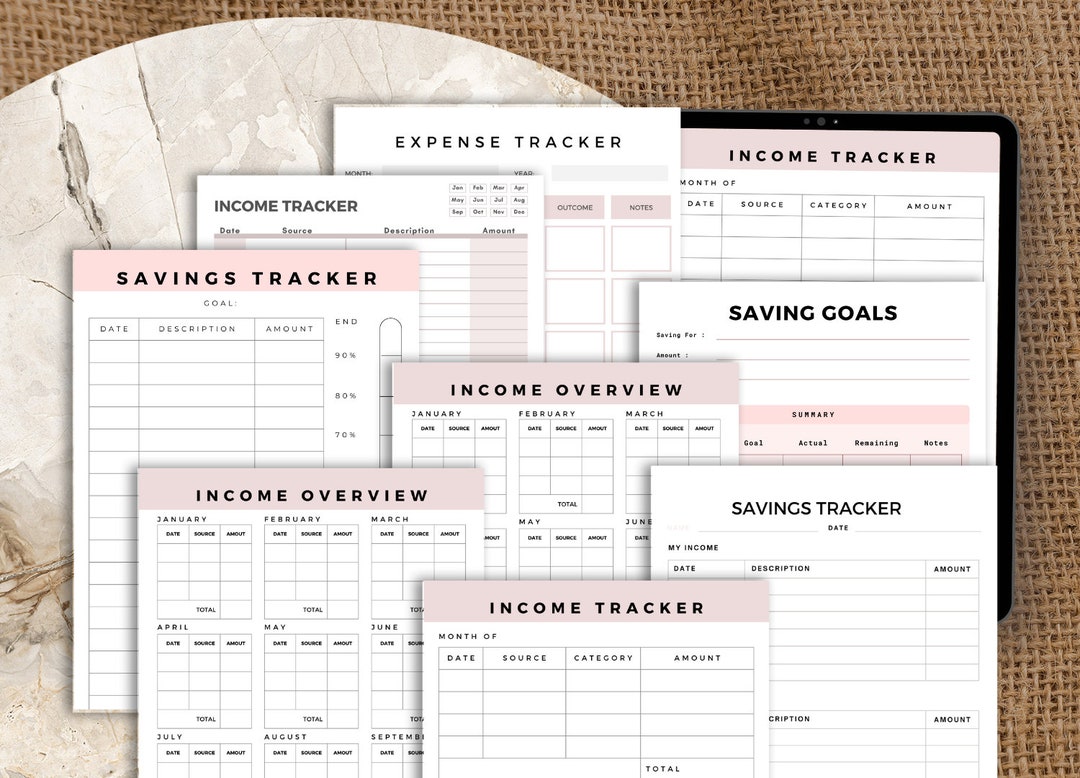 Savings Account Sheet Printable Personal Savings Tracker - Etsy