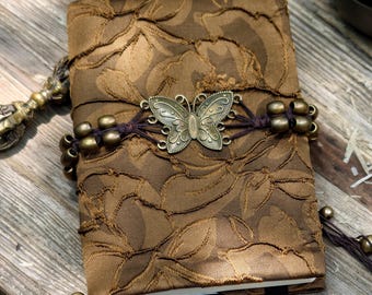 Adjustable Fabric Book Cover with Butterfly Clasp