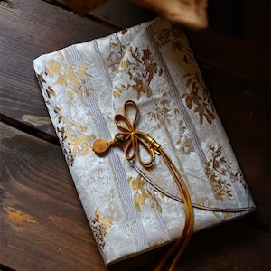 Book Cover, Book Pouch, Custom Size Book Jacket, Adjustable Book Protector, Padded Book Cover, Book Lover Gift