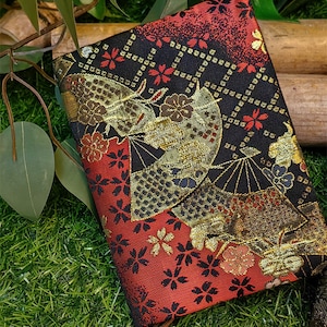 Book Cover, Book Pouch, Custom Size Book Jacket, Adjustable Book Protector, Padded Book Cover, Book Lover Gift