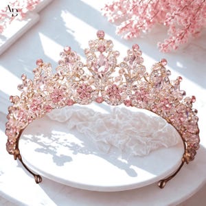 Tiara Per 50° Compleanno In Argento Con Strass - Corona Principessa Con Pettine, Regalo Donna - Foto 13