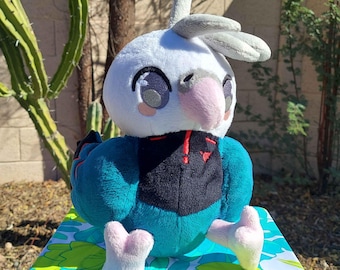 Miorine Rembran Plush Cockatiel - Mobile Suit Gundam Witch From Mercury - Anime Handmade Stuffed Animal Plushie