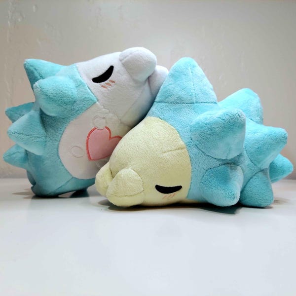 Shiny Snom Pokemon Plush Asleep Sleepy - Anime Inspired Handmade Plushie Stuffed Animal Valentines Gift for Partner