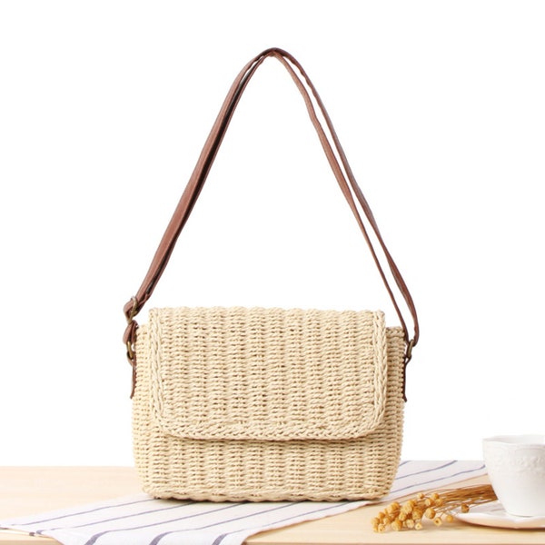 Woven Straw Purse - Etsy