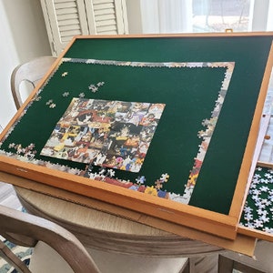 White Mountain Premium Puzzle Tray T-1000, Puzzle Board for 1000 Piece Puzzles, 24 x 30