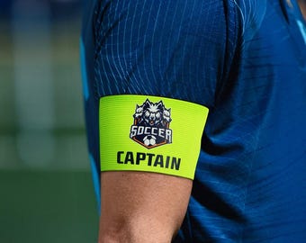 Custom Soccer Captain Armband | Personalized Team Logo, Elastic Nylon