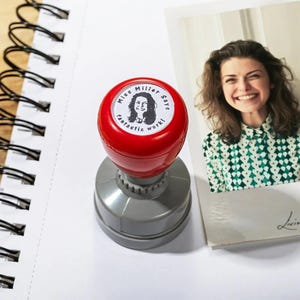 Customizable Face Stamp | Personalized Face Stamp for Teachers | Self-Inking Teacher Portrait Stamp | Teacher Gift | Classroom Essentials