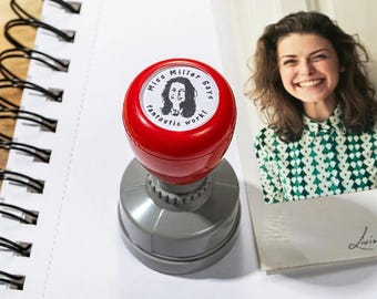Custom Portrait Teacher Stamp: Personalized Self-Inking Classroom Stamp