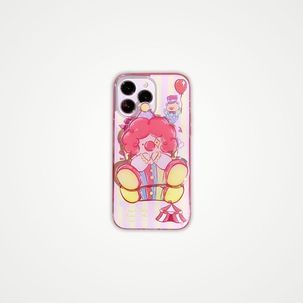 Casing Up Happy Day Clown | Little Prince in Earth Mag Safe Phone Case for iPhone 12, 13, 14, 15 Pro Max