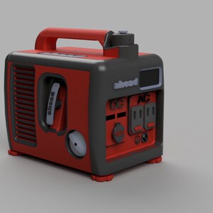 DIGITAL STL 3D Print File - Portable Generator  1/10 Scale RC Accessory