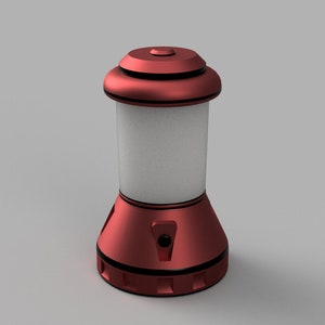 DIGITAL STL 3D Print File - Camp Lamp Cylindrical  1/10 Scale RC Accessory